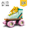 Creator 3in1 Retro Roller Skate & Toy Skateboard 31148