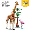 Creator 3in1 Wild Safari Animals Nature Set 31150