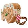 Disney: Lilo & Stitch Angel and  Stitch Gingerbread Heart Crossbody Bag
