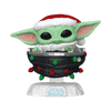 POP! Star Wars #746 Holiday Grogu with Santa Hat in Pram