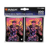MTG Aetherdrift Deck Protector Sleeves Borderless Racer featuring Far Fortune, End Boss (100)