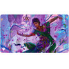 MTG Aetherdrift Playmat Commander featuring Saheeli, Radiant Creator