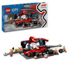 City F1 Pit Stop & Pit Crew with Ferrari Car Toy 60443