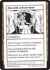 Rule with an Even Hand (Playtest Card - Mystery Booster 2)