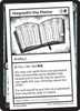 Yawgmoth's Day Planner (Playtest Card - Mystery Booster 2)