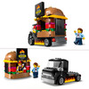 City Burger Van Food Truck Vehicle Toy Set 60404 [Not Mint]