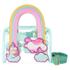 Minions: Fluffy Unicorn Rainbow Clear Mini Tote Crossbody Bag
