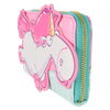 Minions: Fluffy Unicorn Rainbow Glitter Zip Around Wallet