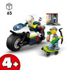 City Police Motorcycle Chase Set with Motorbike 60455