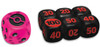 Team Rocket's Mewtwo ex League Battle Deck Pink w/ Black Die & Small Black w/ Red Dice (6)