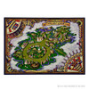 D&D Icons of the Realms: The Domain of Prismeer & Witchlight Carnival Double-Sided Map