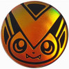 Black & Light Orange Clear Victini Coin