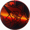 Black & Vermillion Red Clear Volcanion Coin