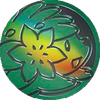 Black & Dark Green Clear Shaymin Coin