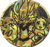 Black & Orange Shatter Battle Academy: Pikachu, Cinderace, Eevee Oversized Coin