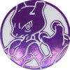 White & Purple Clear Mewtwo Oversized Coin