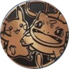 Black & Bronze Oversized Pikachu & Bulbasaur Coin