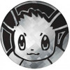 Black & Silver Crosshatch Eevee Coin