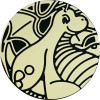 Black & Gold Clear Dragonite Coin