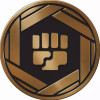 Brown & Black Clear Oversized Fighting Symbol Coin