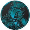 Cyan & Black Wave Pattern Oversized Iron Valiant Coin