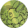 Green & Black Glitter Eevee Oversized Coin