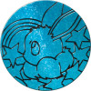 Light Blue & Black Glitter Eevee Oversized Coin