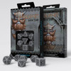 Dwarven - Dice Set: Gray & Black