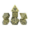Polyhedral - 7 Die Set: Illusory Metal Gold