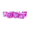 Fanroll - Acrylic Polyhedral Dice Set: Stardust Purple (16mm)