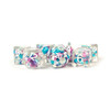 Fanroll - Resin Polyhedral Dice Set: Pearl Gradient Purple/Teal/White (16mm)