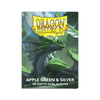 Dragon Shield Dual Matte Sleeves - Apple Green & Silver (100)