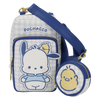 Sanrio: Pochacco Gingham Cellphone Crossbody Bag with Coin Bag