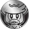 Black & Silver Oversized Quaxly Coin