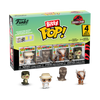 Bitty POP! Jurassic Park: John Hammond, Tyrannosaurus Fossil, Stygimoloch & Velociraptor 4-Pack