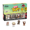 Bitty POP! Jurassic Park: John Hammond, Tyrannosaurus Fossil, Stygimoloch & Velociraptor 4-Pack