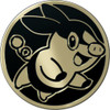 Black & Gold Clear Oversized Tepig Coin