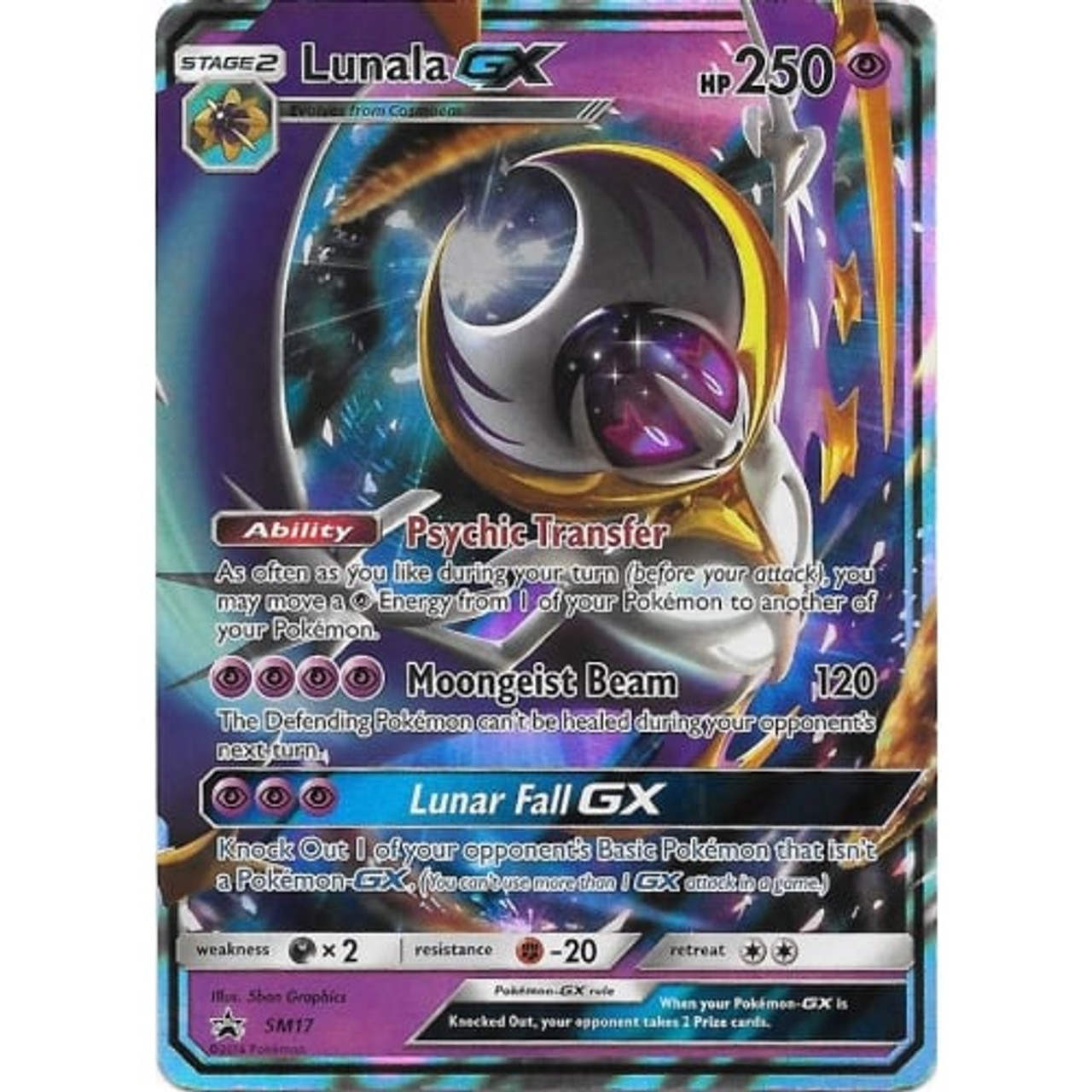 Lunala GX - SM103 - Jumbo Cards - Pokemon