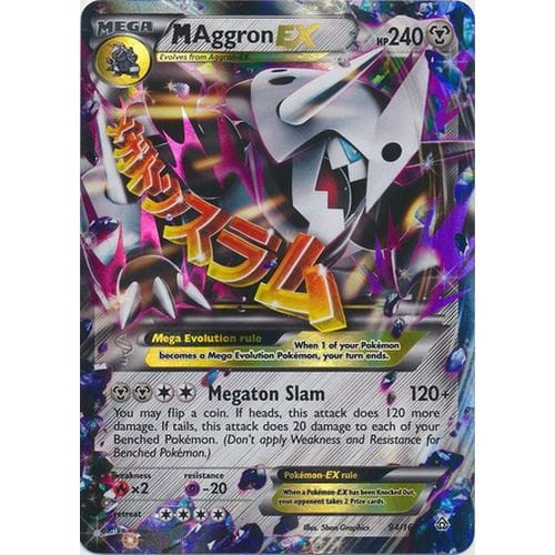 mega aggron pokemon card ERROR] EX - 93/160 - CGC 8 - Miscut - EX Card Number / Rarity POKEMON Card Shinning Mega Aggron