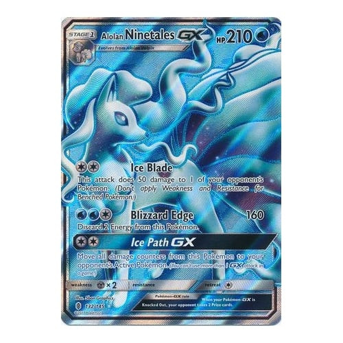 alolan ninetales gx pokemon card Alolan Ninetales GX - 22/145 - Guardians Rising main image 1