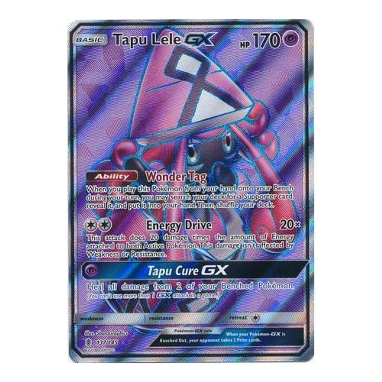 Pokemon Card Tapu Koko GX 47/145 Guardians Rising SM