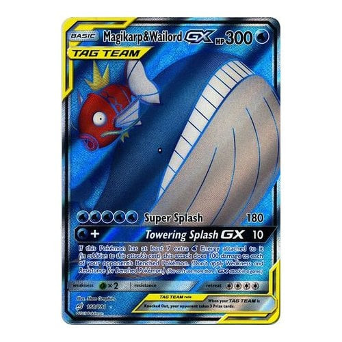 SM Team Up 160/181 Magikarp & Wailord GX (Tag Team Full Art