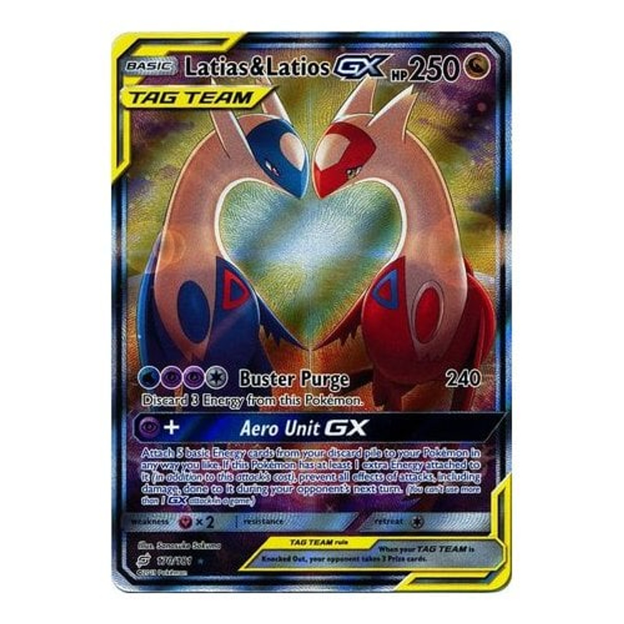 SM Team Up 170/181 Latias & Latios GX (Tag Team Alternative