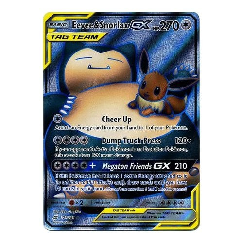 SM Team Up 171/181 Eevee & Snorlax GX (Tag Team Full Art) | Magic