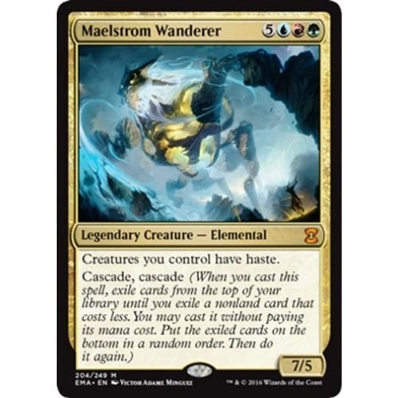 大渦の放浪者/Maelstrom Wanderer foil サインド 大渦の放浪者/Maelstrom Wanderer foil サインド EX+](FOIL