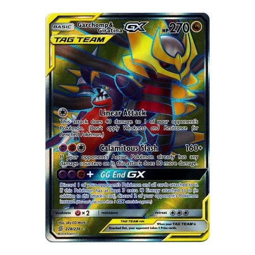 SM Unified Minds 228/236 Garchomp & Giratina GX (Tag Team Full Art