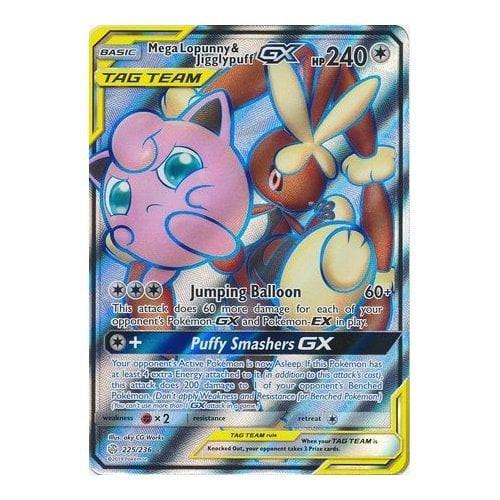SM Cosmic Eclipse 225/236 Mega Lopunny & Jigglypuff GX (Tag Team