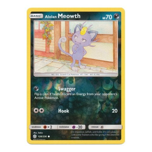 basic alolan meowth pokemon card McDonald's Collection 2017 Alolan Meowth Confetti Holo 8 CGC 7