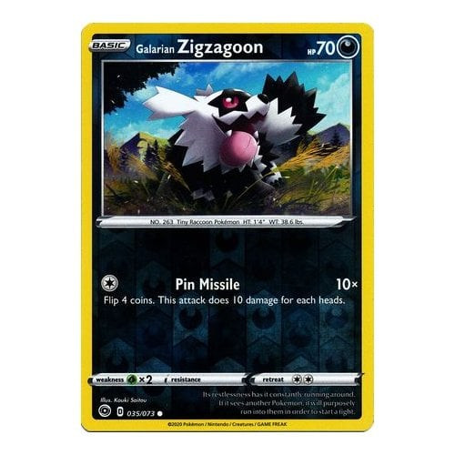 Champions Path 35/73 Galarian Zigzagoon (Reverse Holo) | Magic Madhouse