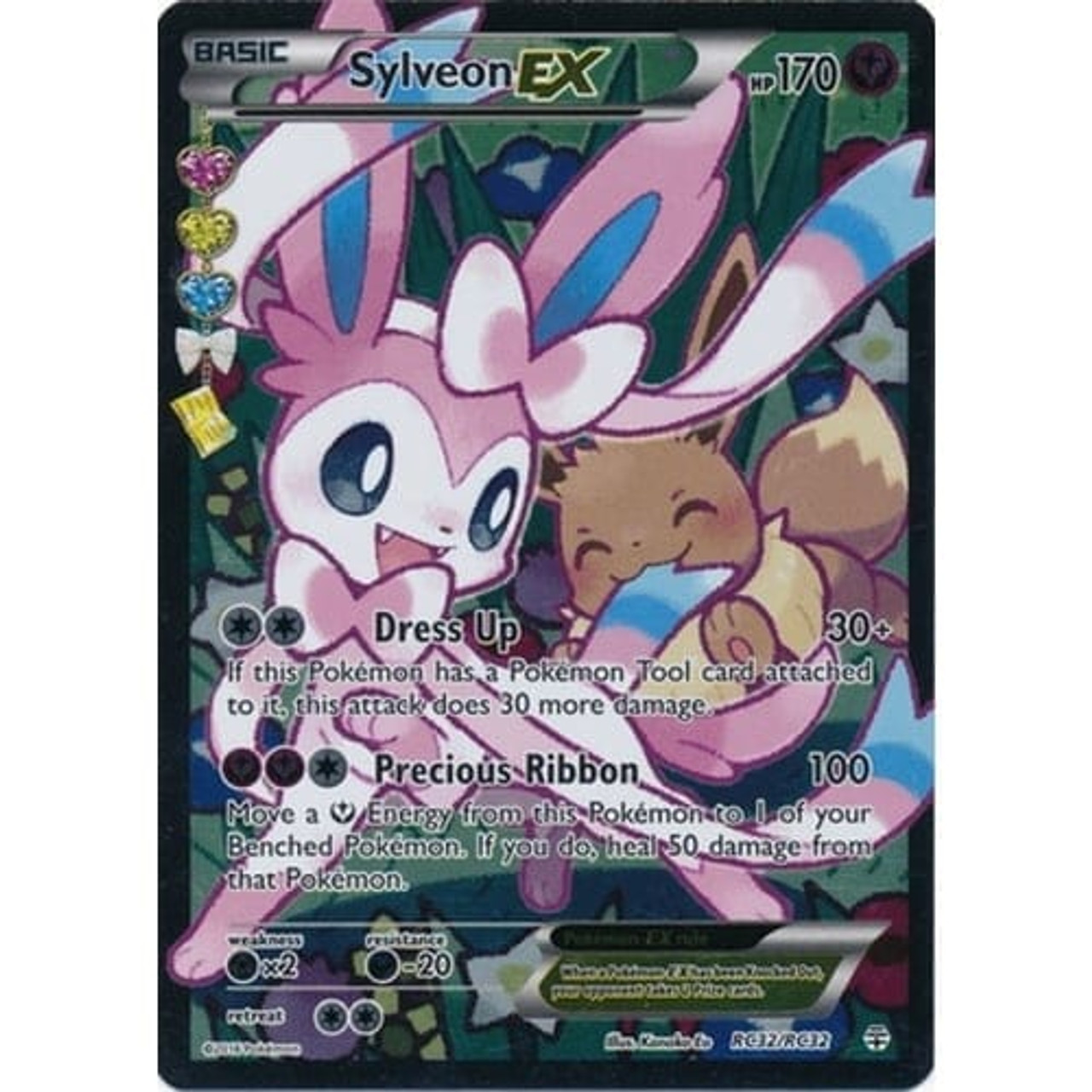 Sylveon EX RC32/RC32 Pokemon Card NM Generations Radiant Collection 